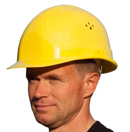 Maurer mit Helm